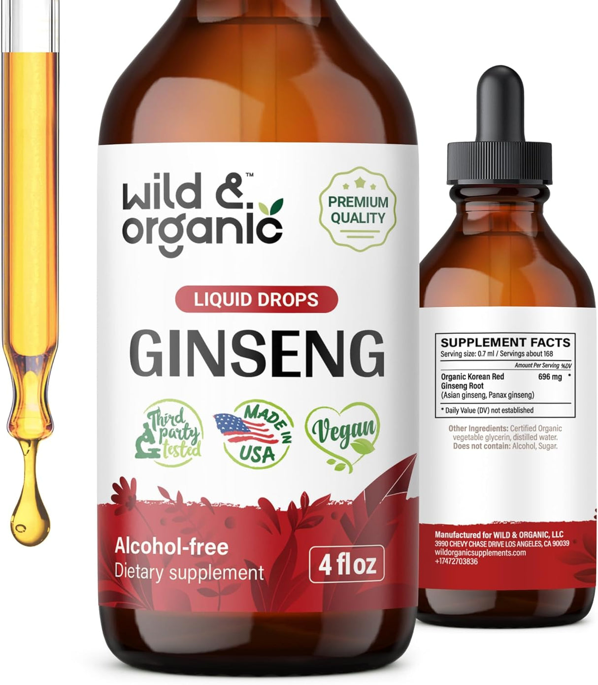 Suplemento de Panax Ginseng  Extracto Líquido para Inmunidad