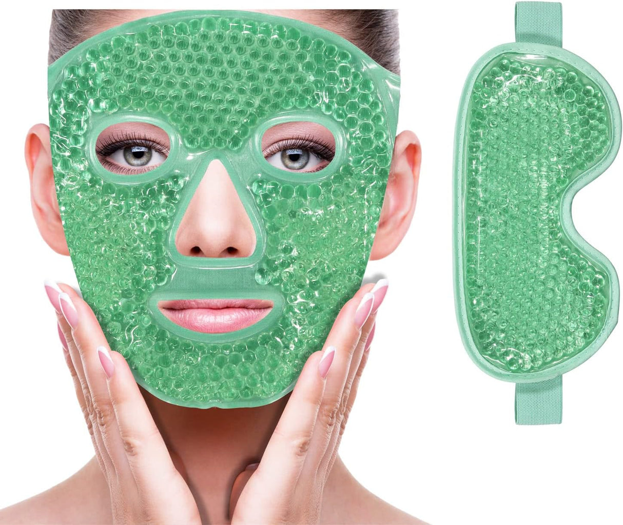 Máscara facial hielo refrescante para reducir la hinchazón
