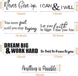 Vinilos Inspiradores Stickers - 5 Hojas, Motivacionales