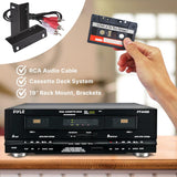 Grabadora de Cassette Pyle USA con Montaje en Rack y CrO2
