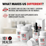 Suplemento de Cromo 10X Health MIC con Colina, Inositol y L Metionina - 60 Cápsulas
