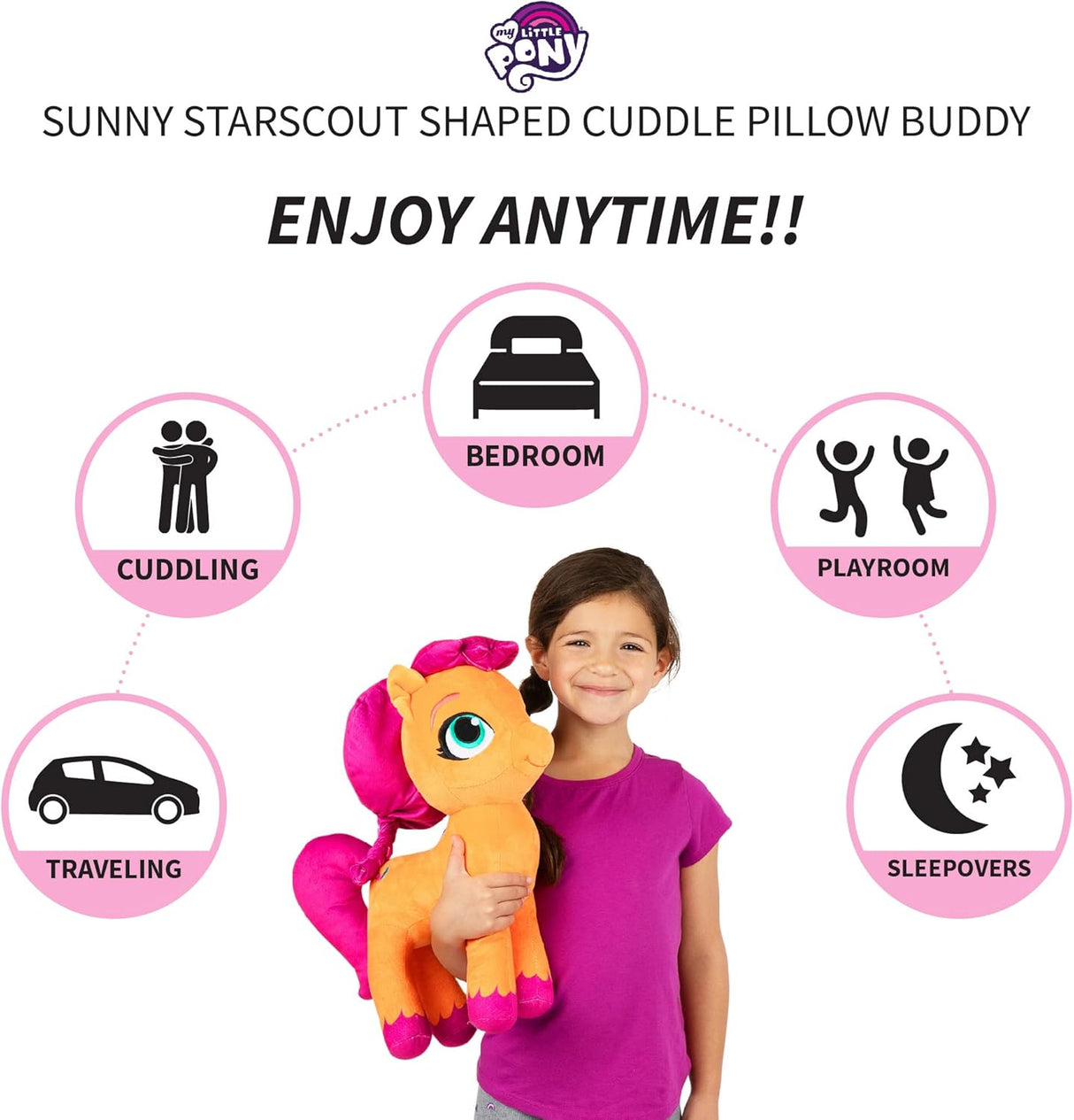 Almohada de Peluche Suave My Little Pony Sunny Kids