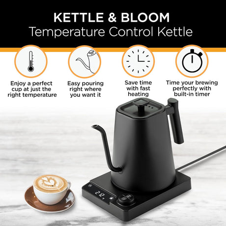 Kettle Gooseneck Kettle - KETTLE & BLOOM, Control de Temperatura
