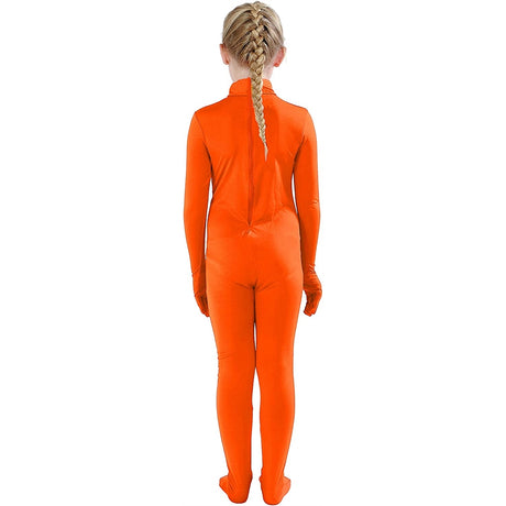 Disfraces de Body estilo Zentai talla XL naranja