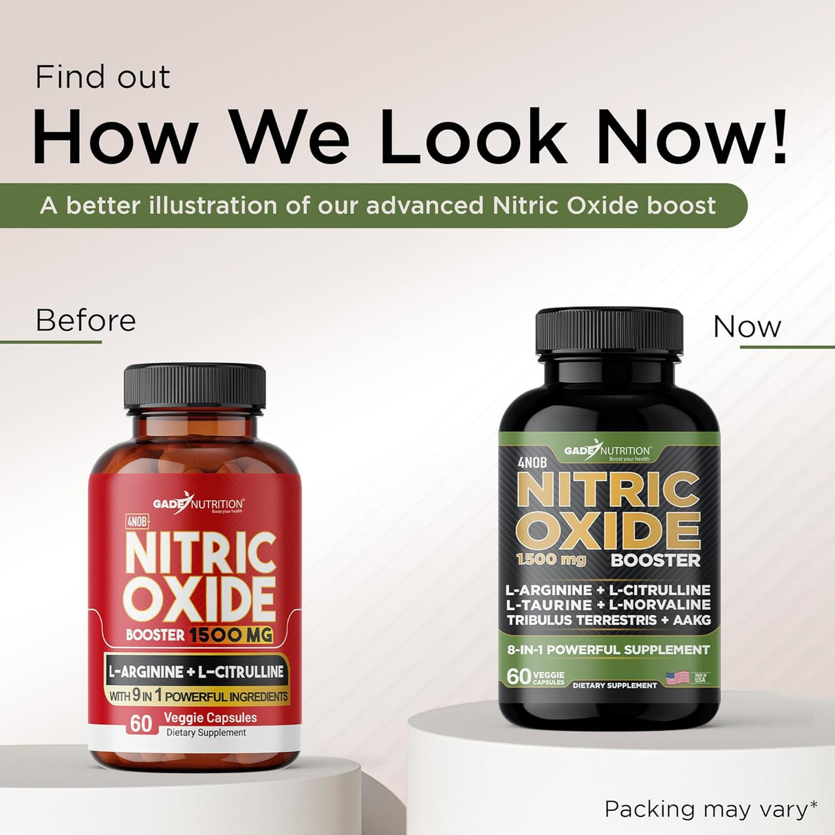 Gade Nutrition Suplemento Nitric Oxido - L Arginina, Energía, Rendimiento
