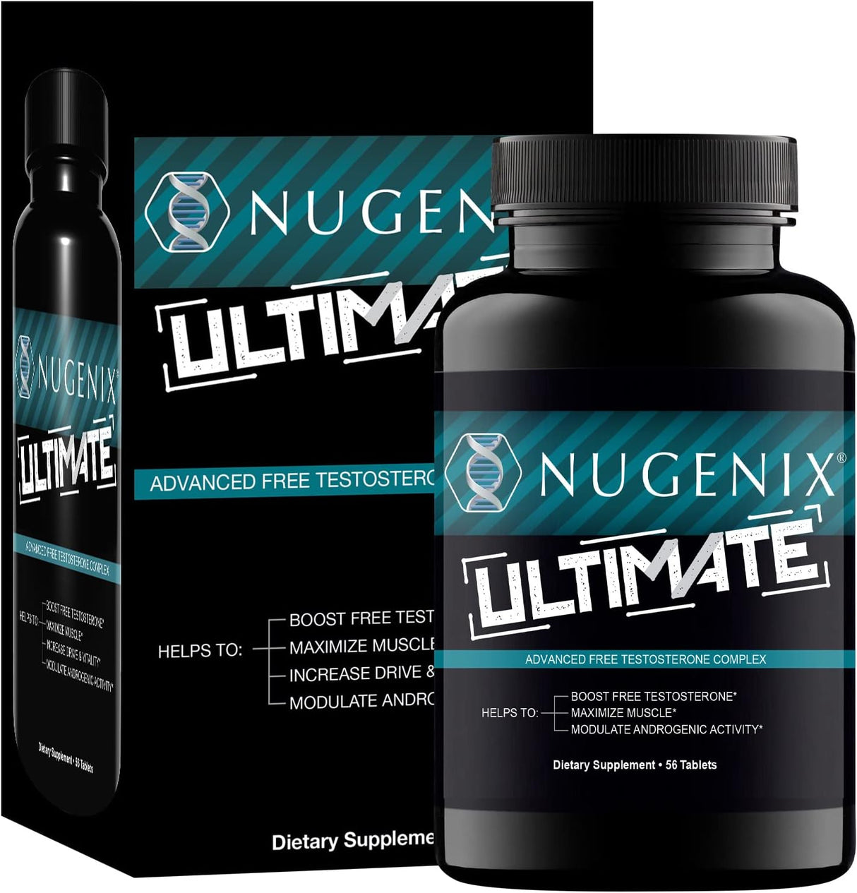 Suplemento Ultimate Booster de testosterona para hombres 56u