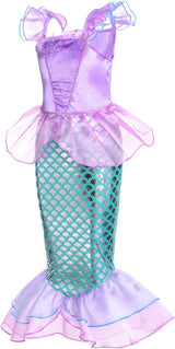 Disfraz de sirena para niñas Joy Join con peluca y corona