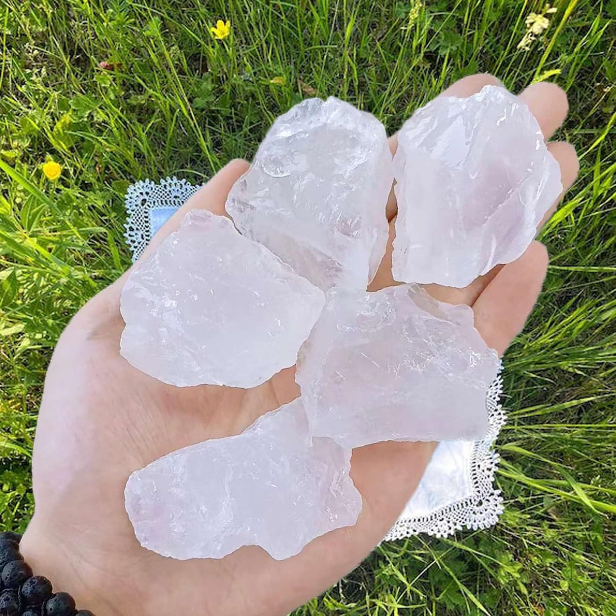 Cuarzo transparente de 2 pulgadas, piedras naturales en bruto