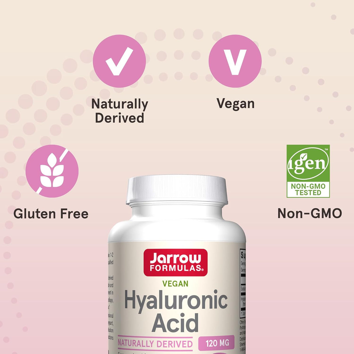 ácido hialurónico de Jarrow Formulas HYAL120