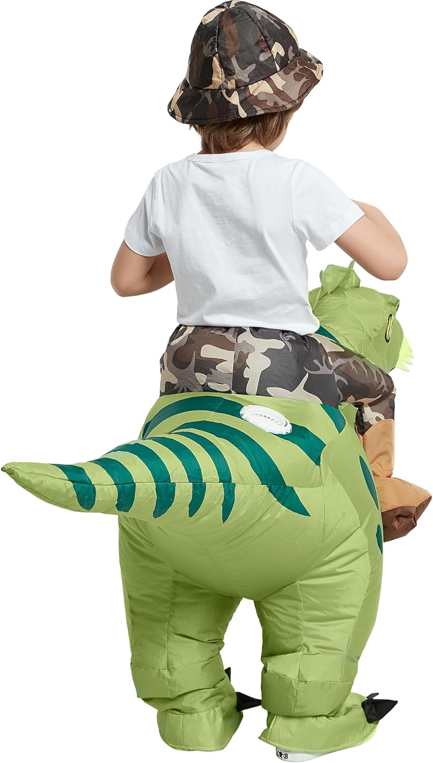 Disfraz Inflable Casa T-Rex para Niños, Divertido, Halloween