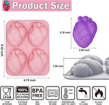 Moldes de Silicona para Chocolate, 2 Piezas, Corazón 3D