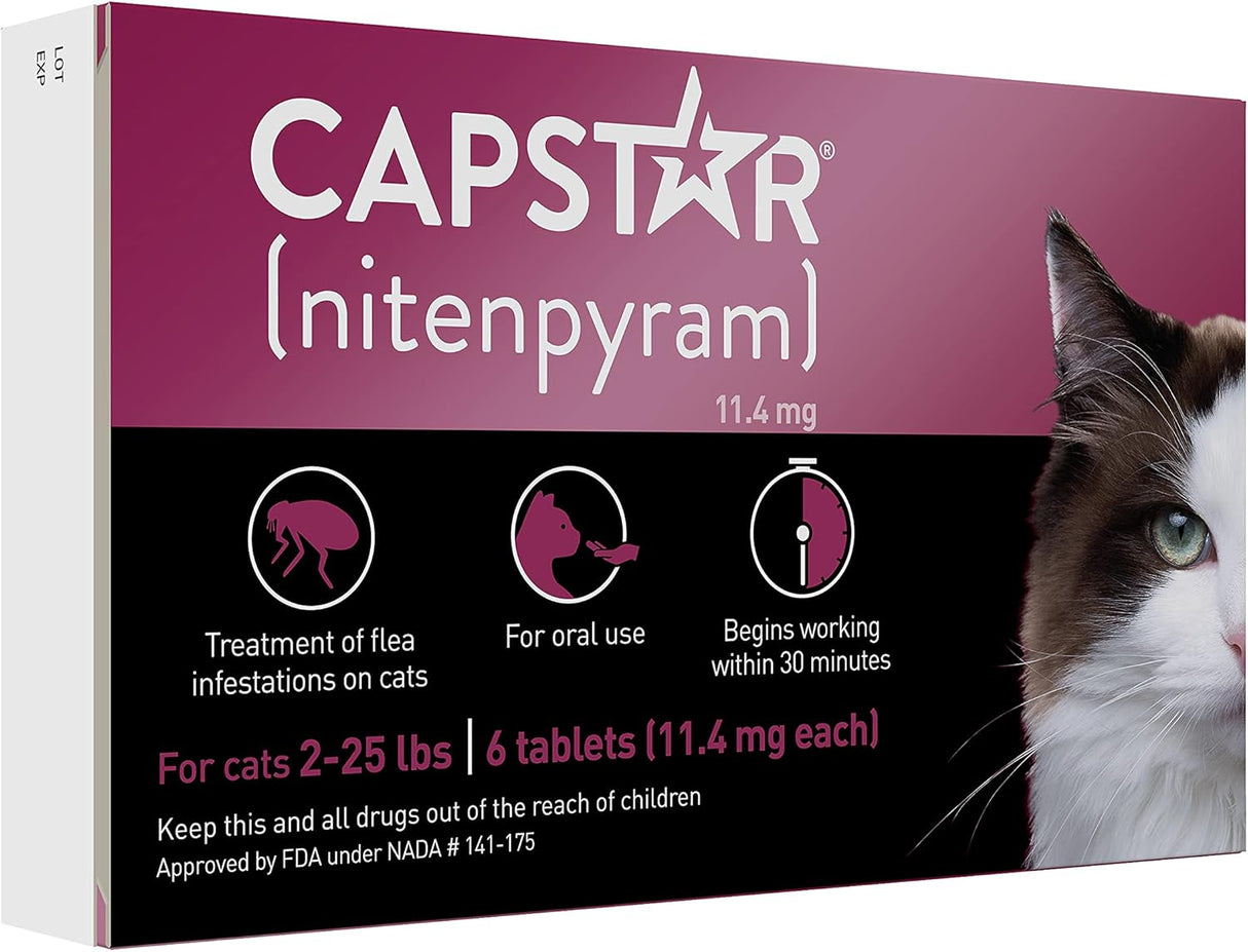 Antipulgas CAPSTAR (nitenpyram) Tratamiento oral 6 dosis