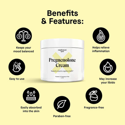 Crema pregnenolona para mujeres y hombres Supplement Spot