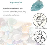 Cristales de Acuamarina Sin Pulir para Sanación y Decoración