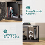 Bestier Soporte TV LED con enchufes, estante ajustable 58