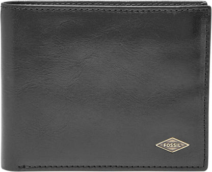 Billetera de piel RFID Fossil Men's Ryan, Bifold con flip ID, ML3729001