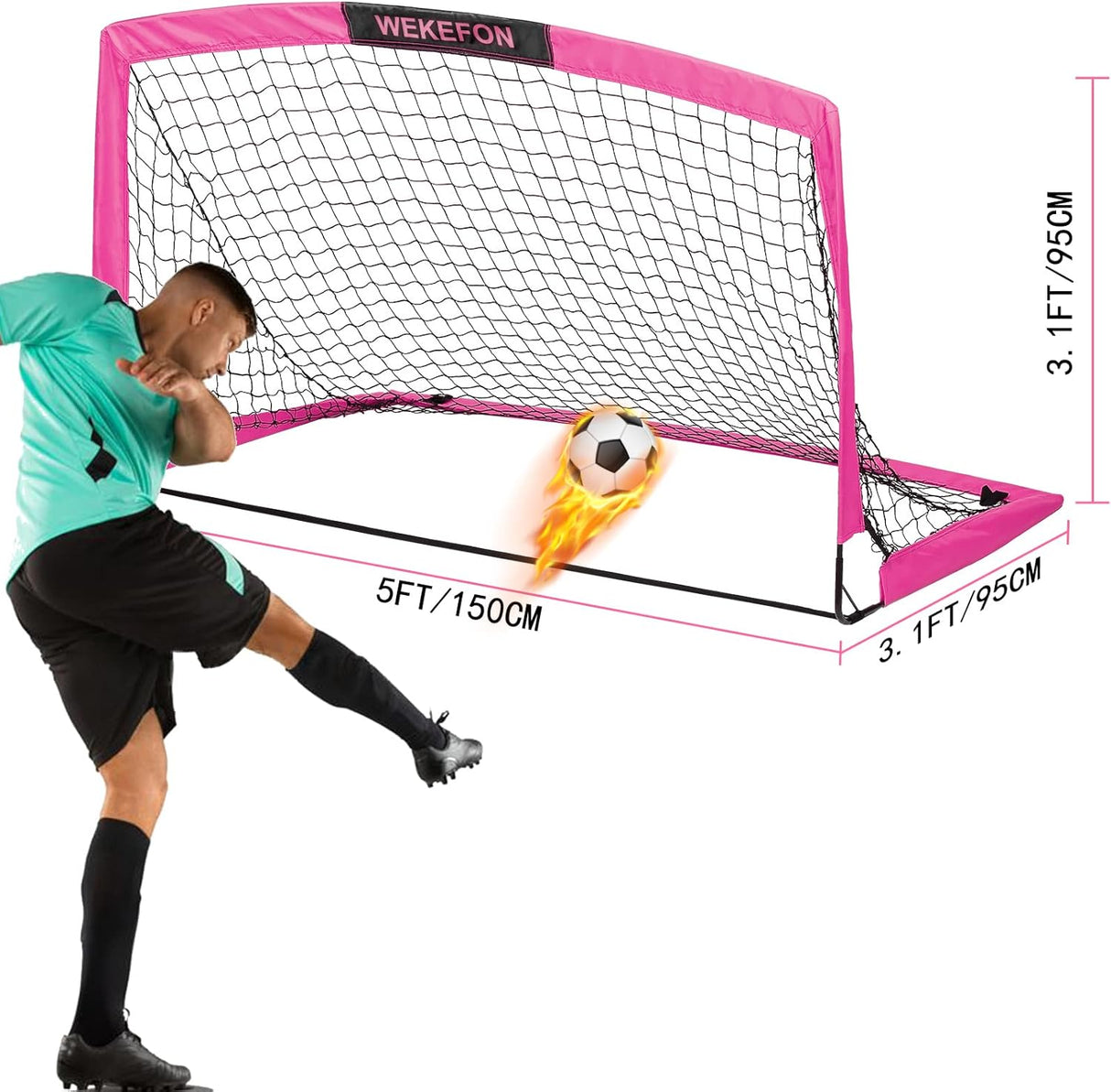 Porteria portatil, para juego con bolsa transparente