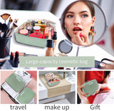 bolsa de viaje para cosméticos Queboom verde
