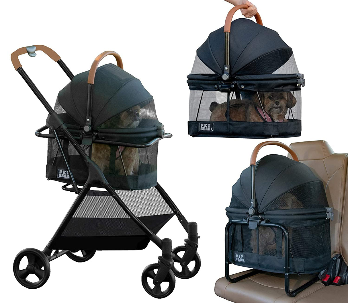 Sistema de Viaje 3 en 1 Pet Gear, Perro y Gato, Modelo 360