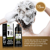 Champú 3 en 1 Tinte y Cobertura de Canas con Hierbas