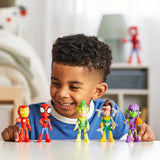 Figuras de Acción Spidey, Marvel, 5 Piezas, 4 Pulgadas, Exclusivo