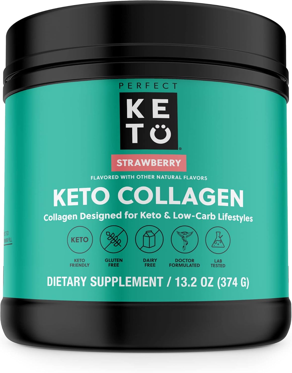 Suplemento Keto Proteína de colágeno en polvo con aceite MCT