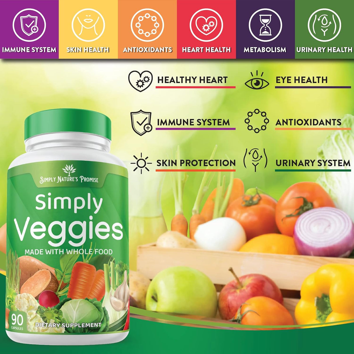 Suplementos de frutas y verduras vitaminas y minerales