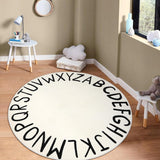 Alfombra redonda ABC para niños, LIVEBOX, lavable, 71