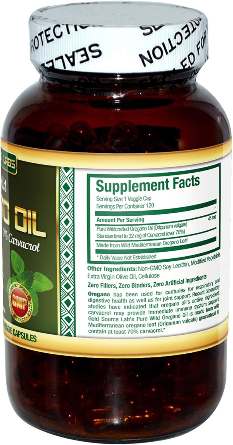 Cápsulas de Aceite de Orégano Salvaje - Extracto Puro Estándar