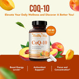 Coenzima Q10 200mg Suplemento Antioxidante y Energía, 200 cápsulas