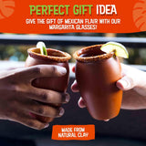 Tazas de Barro para Tequila y Margaritas, Set de 2