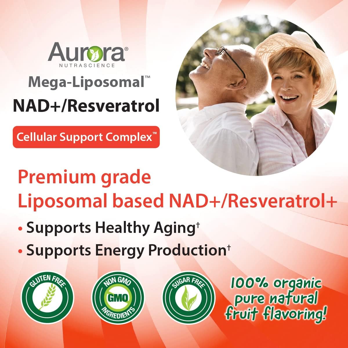 Suplemento Nutrascience Mega-Liposomal NAD+/Resveratrol 16oz