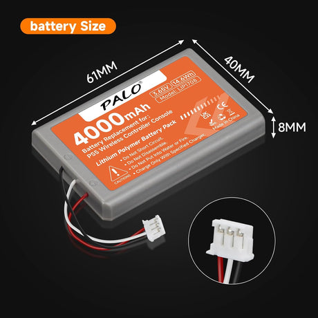 Batería 4000mAh Sony PS5 Dual Sense CFI-ZCT1W 3.65V/14.6Wh