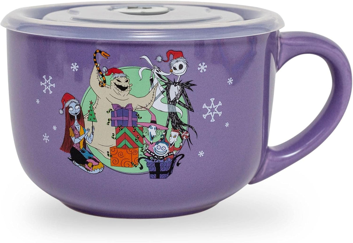 Tazón de sopa Cerámico Disney Pesadilla Antes de Navidad 24 oz