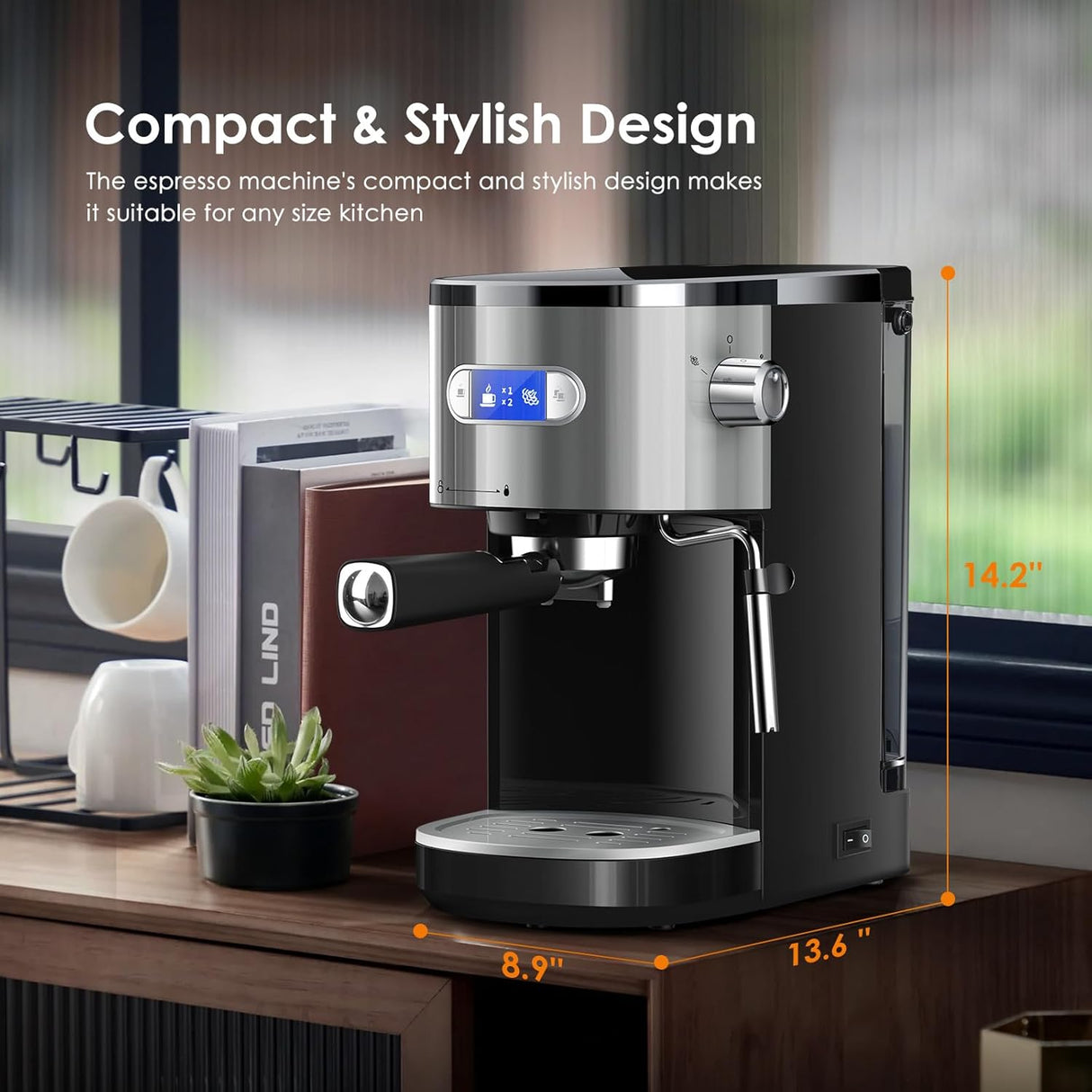 Máquina de café expreso de 20 bares CM8054 COWSAR