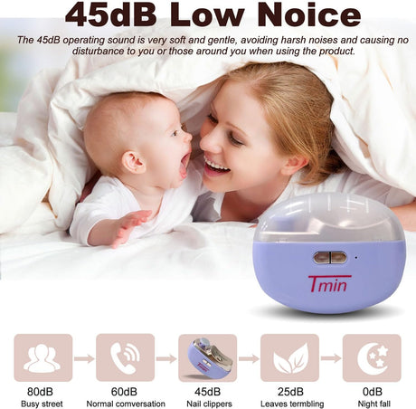 Cortauñas Eléctrico TMIN con Luz y 2 Velocidades, Modelo 2 en 1