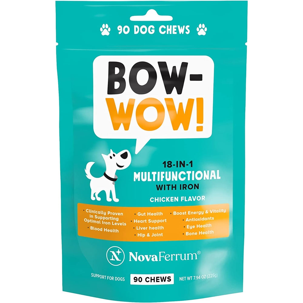 Vitaminas 18 en 1 con suplemento de hierro para perros