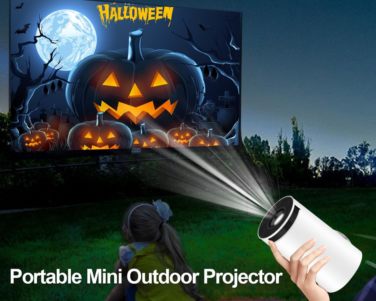 Proyector Mini 4K 1080P WiFi6 Bluetooth Android 11, Portátil