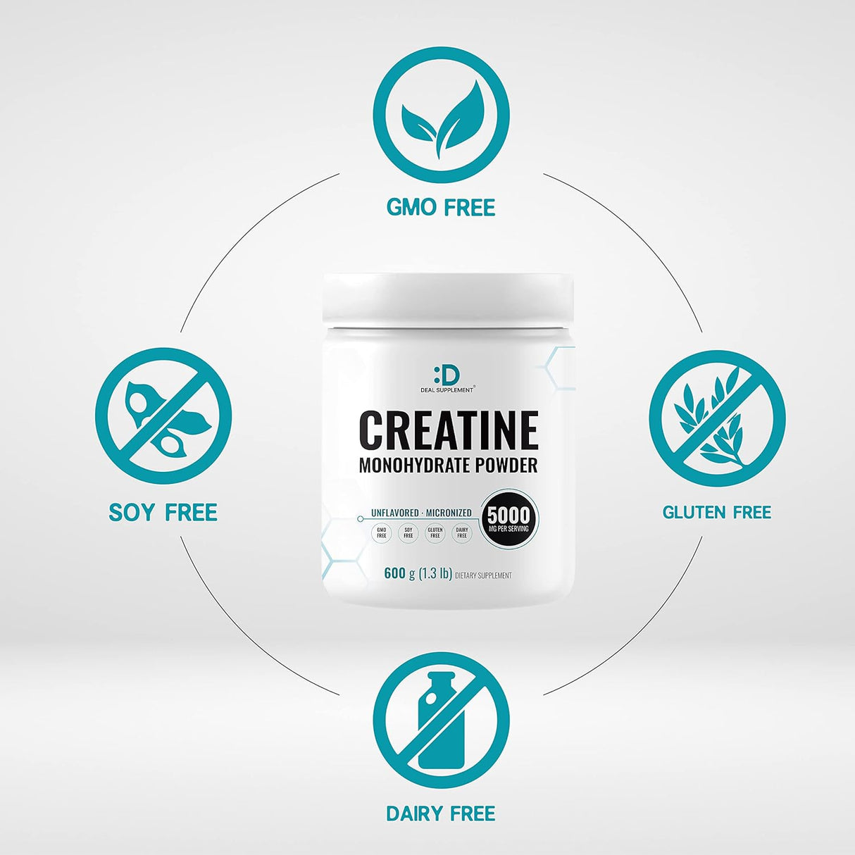 Suplementos Alimenticios Monohidrato de creatina en polvo