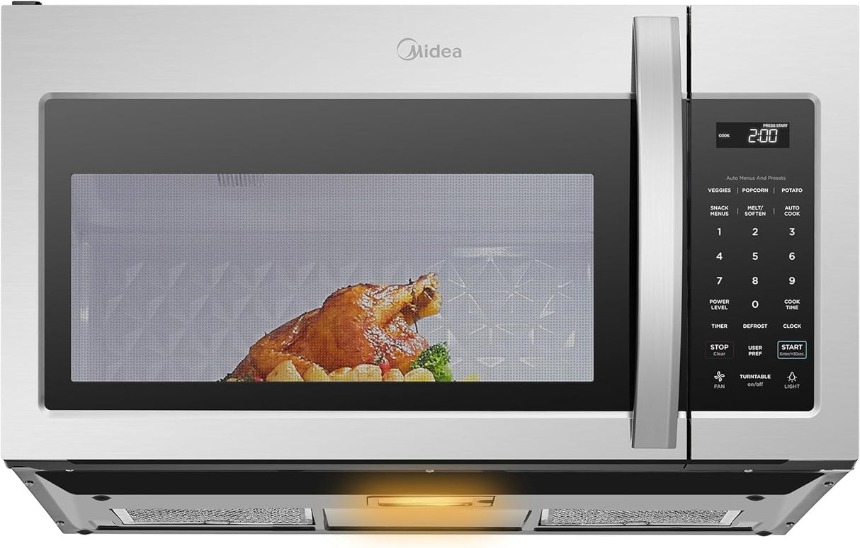 Microondas Midea 1.7 Cu.ft, 1000W, 300 CFM, MOR17BSA-SS