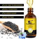 Aceite de Semilla Negra Orgánico, 100% Puro, 250ml, Crecimiento