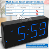Reloj Despertador Digital con Números Grandes y Cargador USB