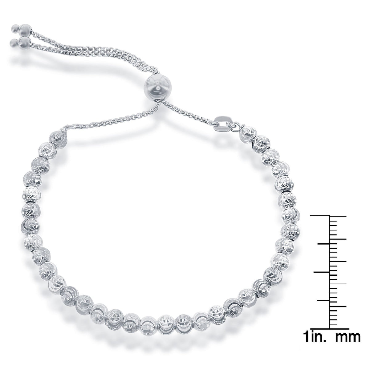 Pulsera Plata de ley 925 Corte de diamante
