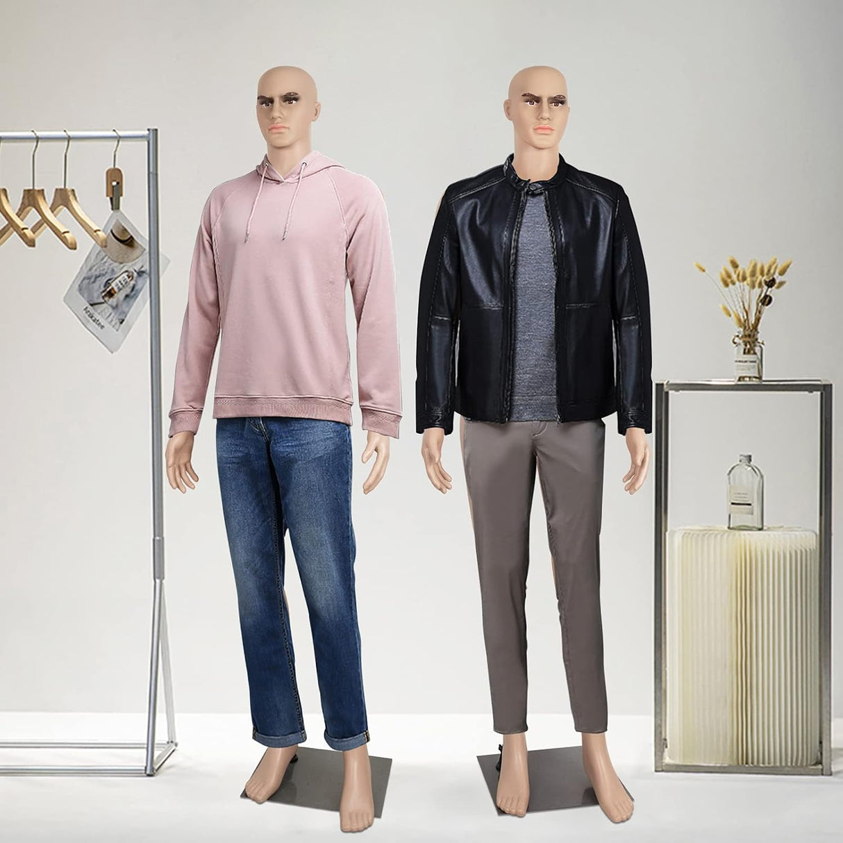 Maniquí Masculino Ajustable 73 con Base Metálica - Modelo Realista