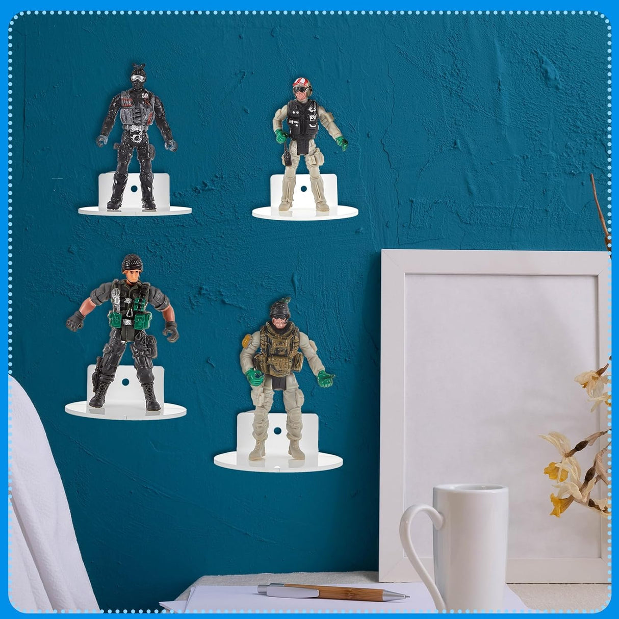 Estante Flotante Juexica 24 Pcs para Figuras de Acción 3 Pulgadas
