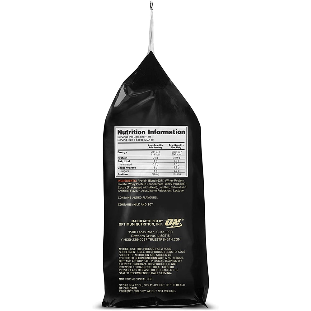 Suplementos Gold Standard 100% suero - Chocolate 10 lb