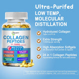 Colágeno Peptidos Suaves, Multi con Glucosamina y MSM, Biotín
