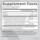 Softgels de Ashwagandha Sports Research - Relajación y Sueño 60u