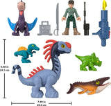 Set de figuras Fisher-Price Imaginext Jurassic World con 5 dinosaurios y lanzador