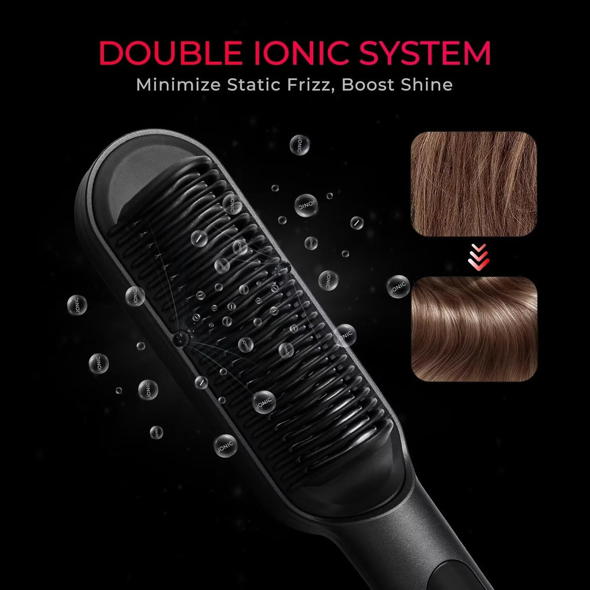 Peine alisador iónico  Cepillo y plancha de cabello